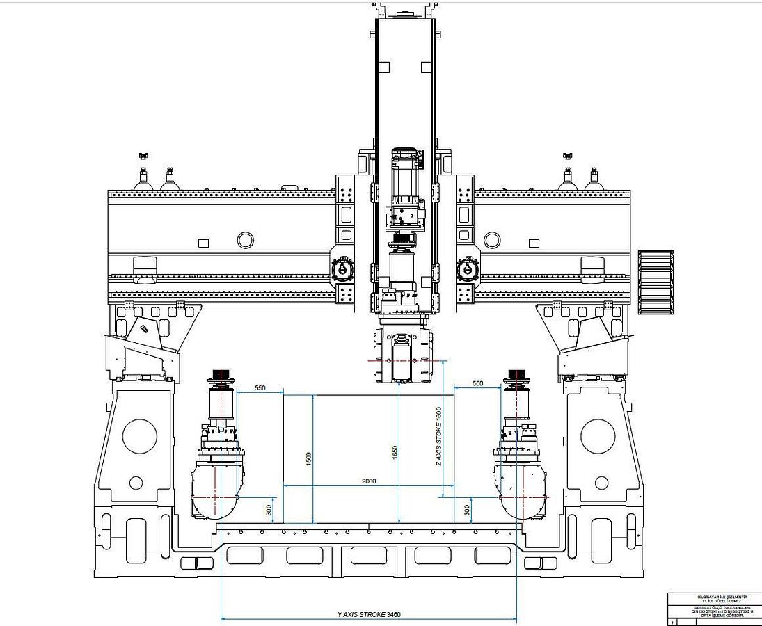 Used Igrek FR 3500 Titan CNC 5-Axis Gantry Type Milling Machine