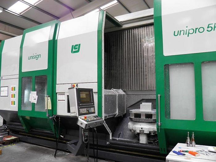 Used Unisign Unipro 5-P CNC High Speed Pendulum Vertical Machining Center with 2 Separate Work Zones