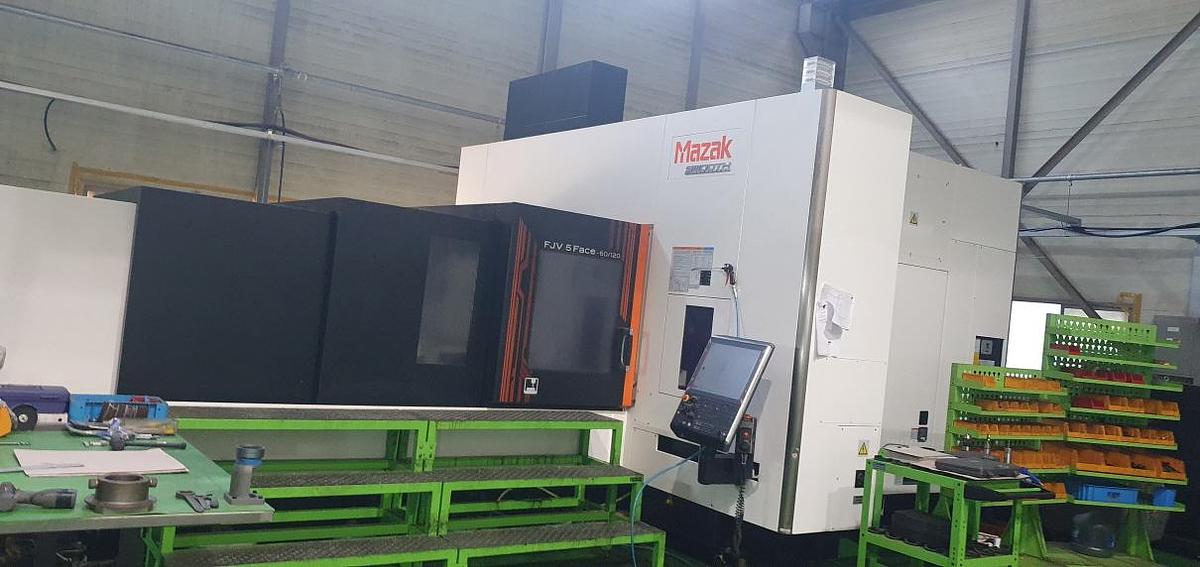 Used Mazak FJV 5-Face 60/120 CNC Vertical Machining Center