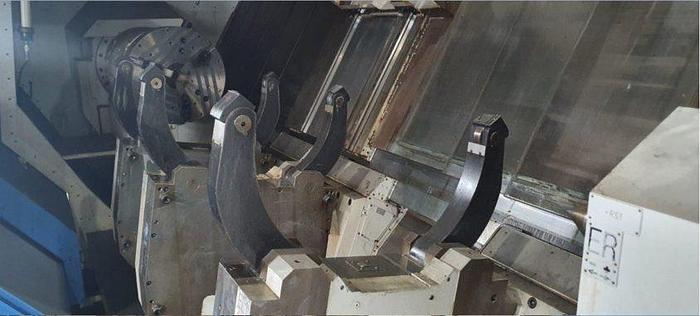 Used Niles Simmons 5-Axis Heavy Duty N50MC / 6000 CNC Slant Bed Milling Center – 4 Longitudinal Guideways