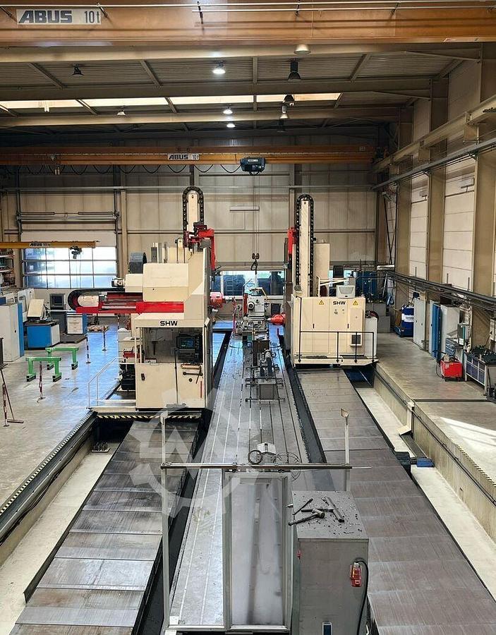 Used SHW UF 6 Doppelstander CNC Floor Type Horizontal Boring Machine with 2 Columns