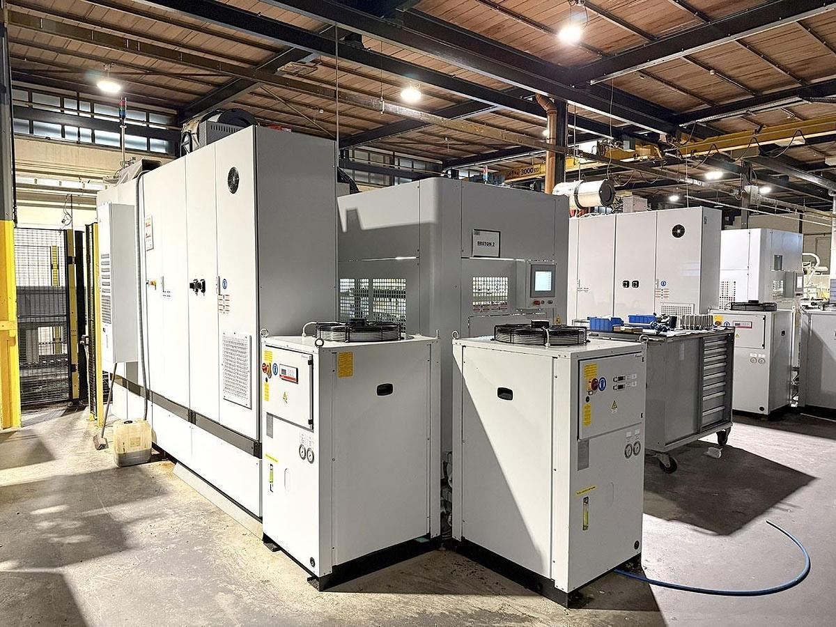 Used 3x Breten 5-Axis Machining Centers with Fanuc Robot Loader 