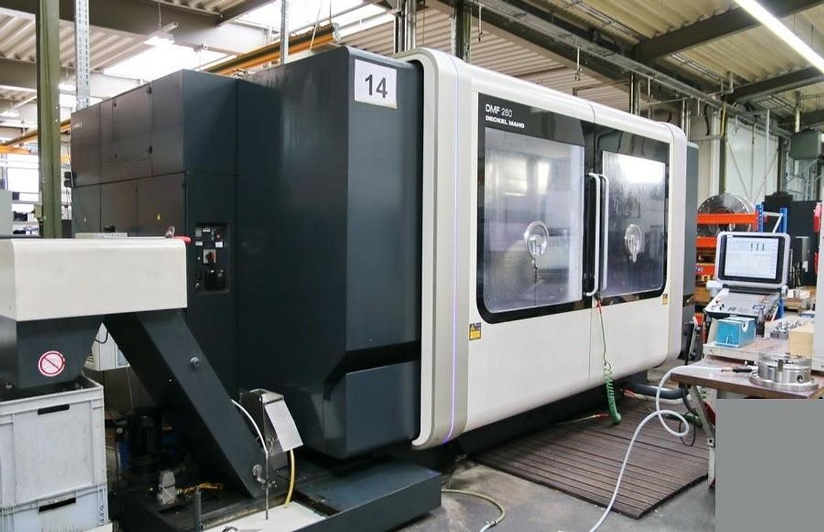 Used DMG DMF 260 New Design CNC Travelling Column Milling Machine