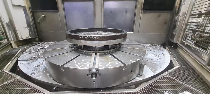 Used Pietro Carnaghi AC 20 TM-1800 Single Column CNC Vertical Boring & Milling Machine with Live Spindle Table C-Axis & 2 Pallet Changer