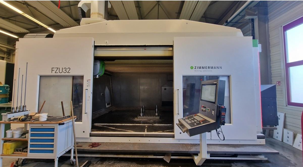 Used Zimmermann FZU 32 CNC 5-Axis Double Column Gantry Type Machining Center
