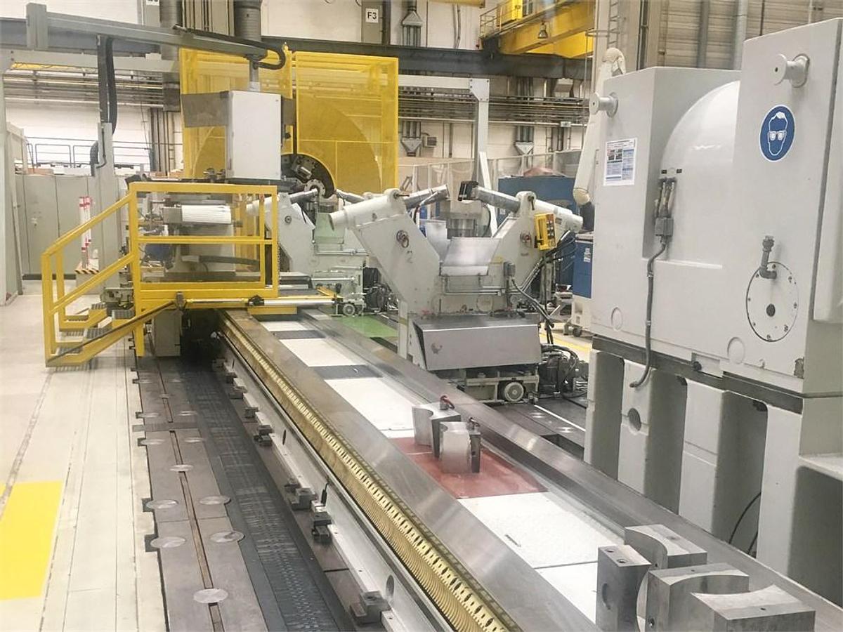 Used Zerbst DXP 5/W15 X 15000 CNC Heavy Duty Horizontal Lathe
