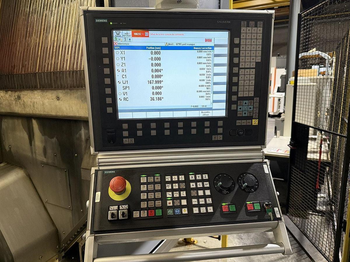 Used 3x Breten 5-Axis Machining Centers with Fanuc Robot Loader 