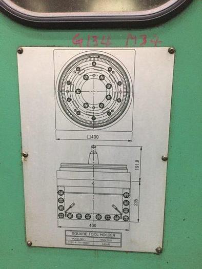 Used Hankook VTC 5060Y CNC Double Column Vertical Boring & Turning Machine with Y-Axis Traveling Table, Live Spindle, C-Axis