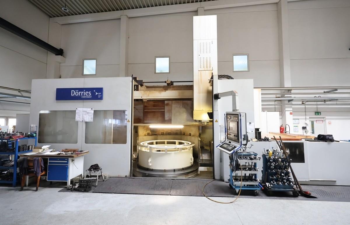Used Dorries VCE 2800/220 MC So CNC Single Column Vertical Boring & Milling Machine with Live Spindle & Table C Axis