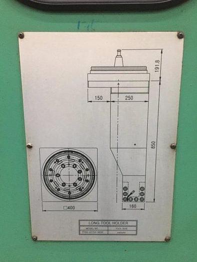 Used Hankook VTC 5060Y CNC Double Column Vertical Boring & Turning Machine with Y-Axis Traveling Table, Live Spindle, C-Axis