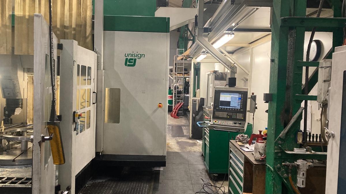 Used Unisign Uniport 6000 CNC Double Column Gantry Mill with Vertical Turning & Boring