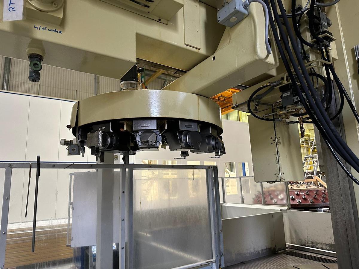 Refurbished Schiess 40 DZ CNC Double Ram Vertical Boring & Milling Machine with Live Spindle & Table C-Axis