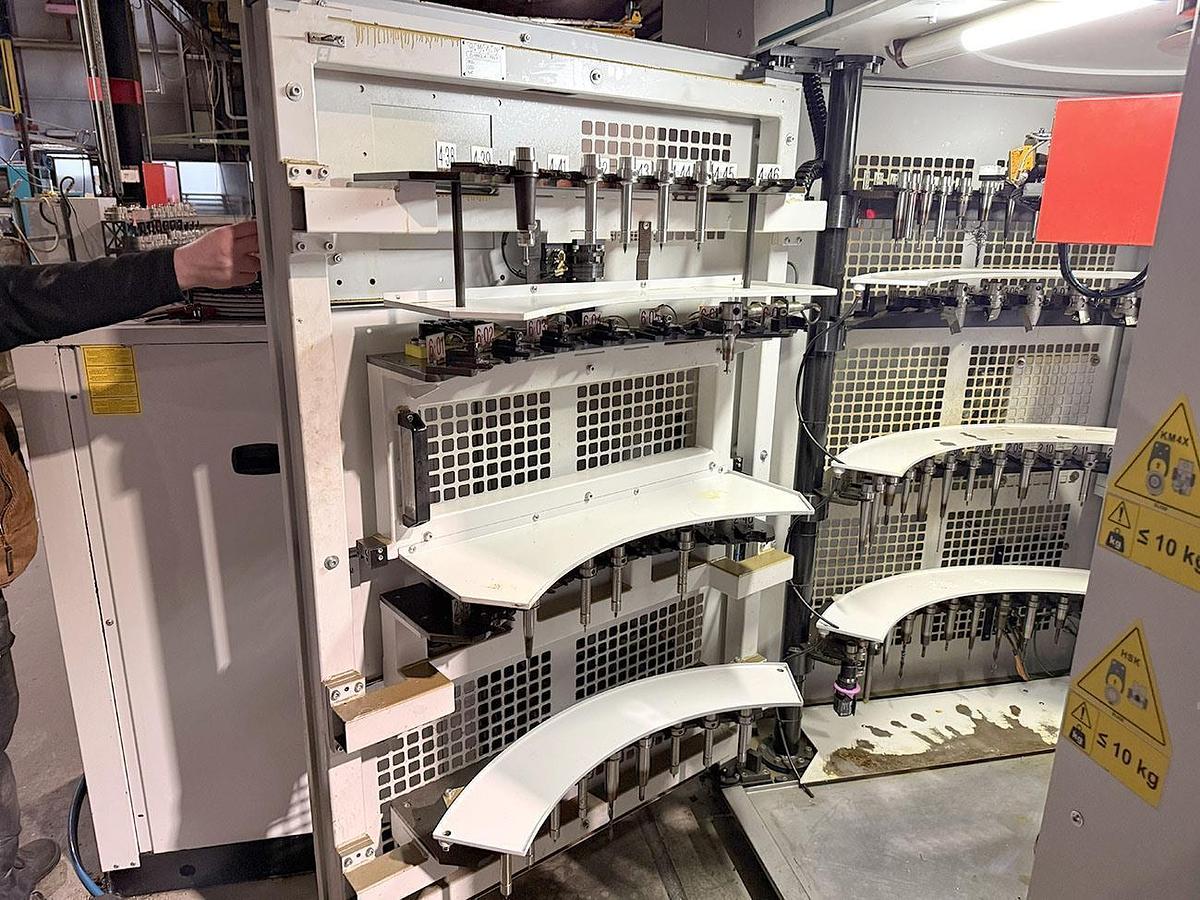 Used 3x Breten 5-Axis Machining Centers with Fanuc Robot Loader 