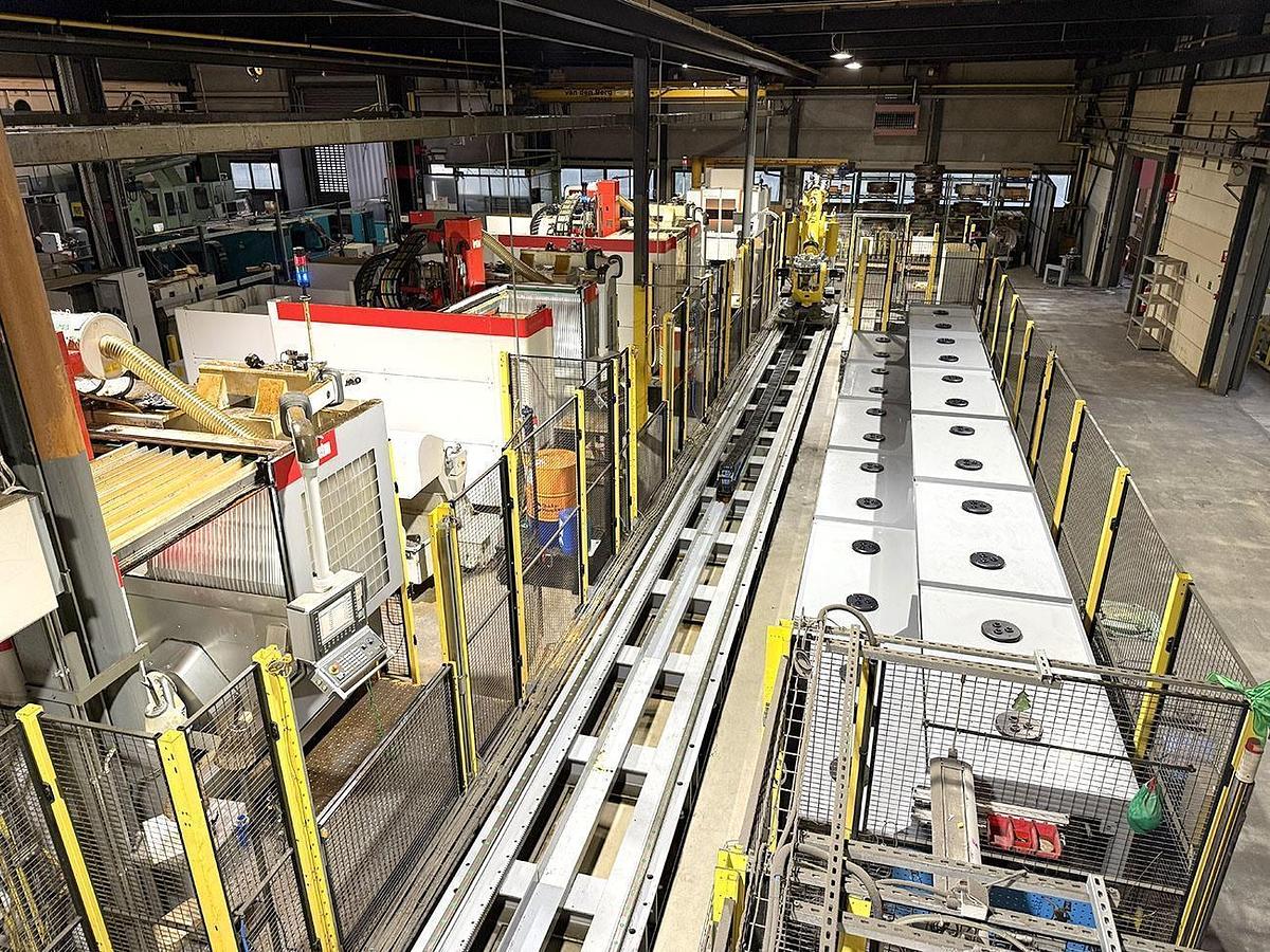 Used 3x Breten 5-Axis Machining Centers with Fanuc Robot Loader 