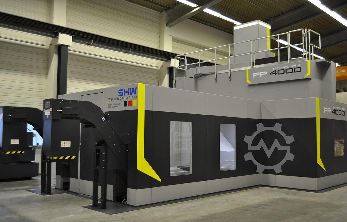 Used SHW PowerPortal 4000 CNC 5-Axis Double Column Planer Type Milling Machine