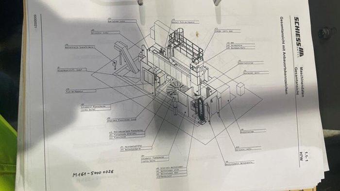 Used Schiess Vertimaster VM 1.25 CNC Double Column Vertical Turning & Boring Machine