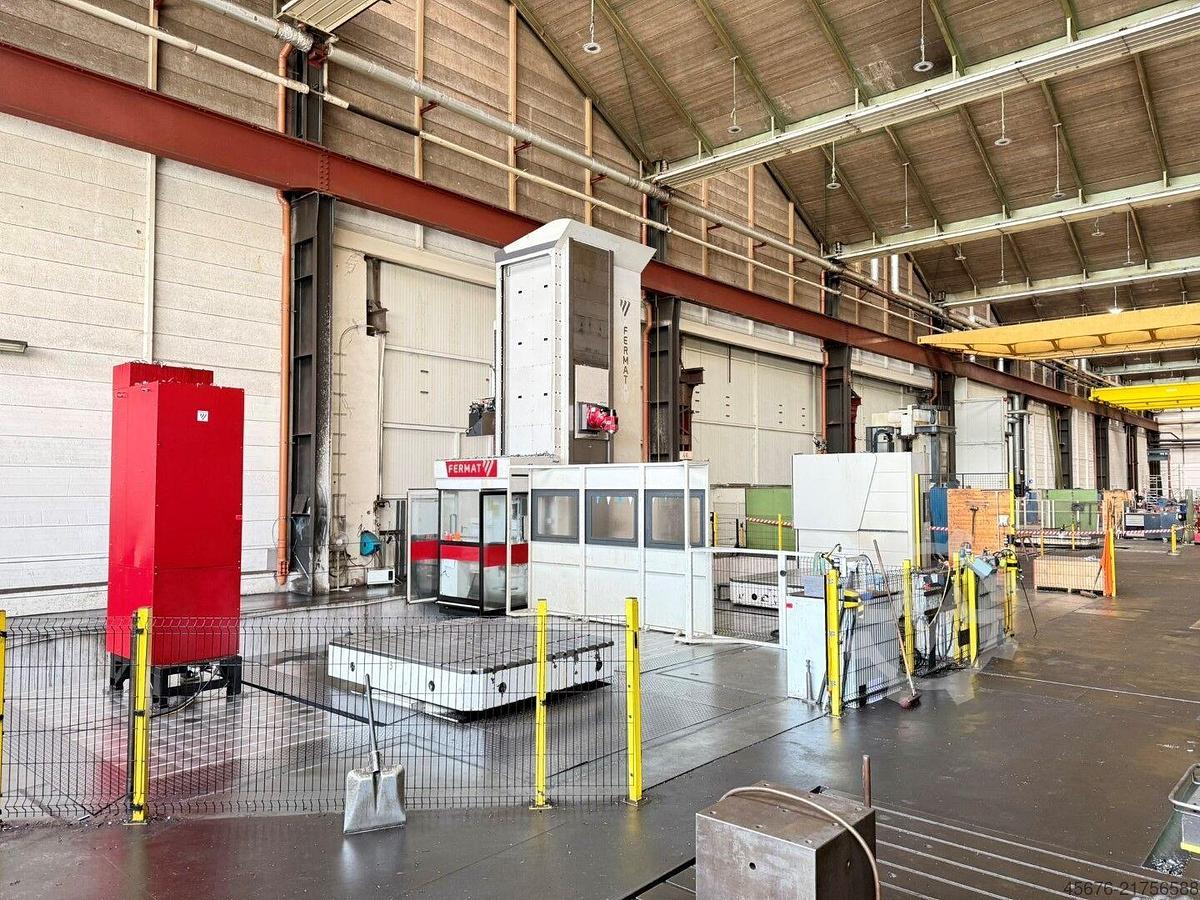 Used Fermat WRF Mill CNC Floor-Type Horizontal Boring Machine with 2 Infeeding Rotary Tables