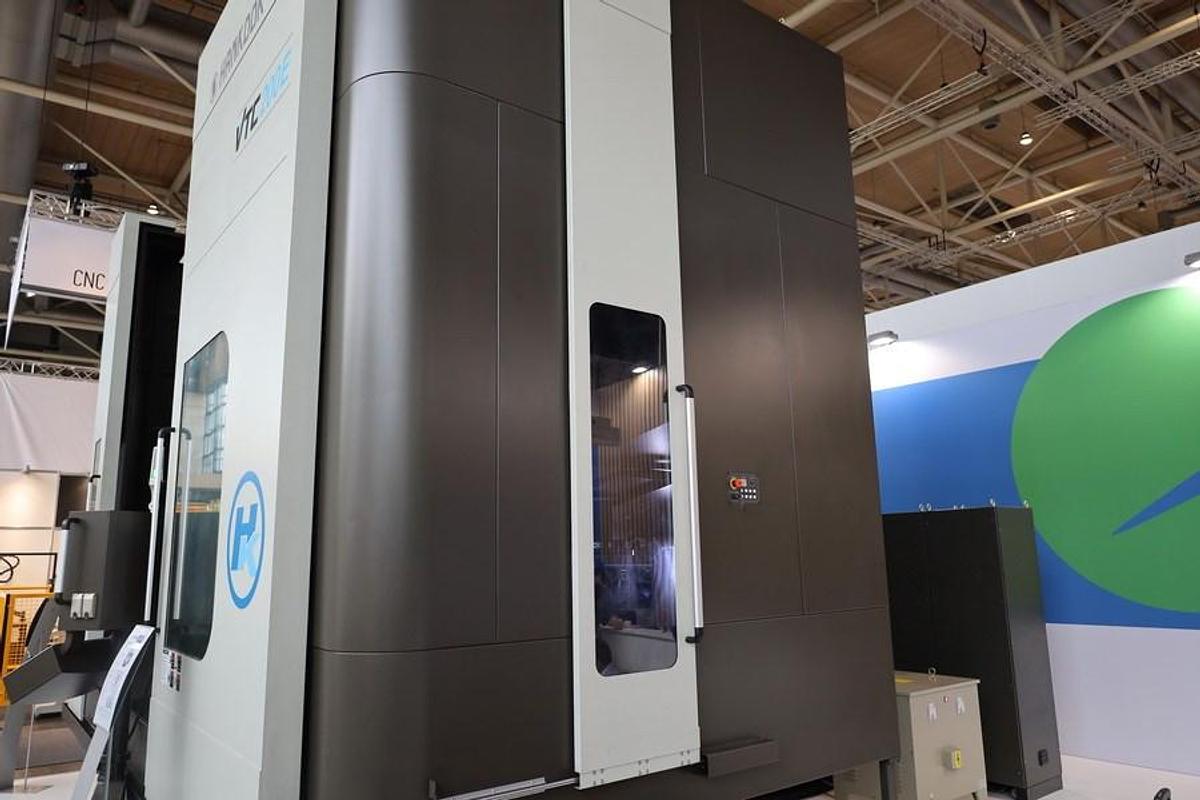 Used Hankook VTC 200E CNC Double Column Vertical Boring & Turning Machine with Live Spindle