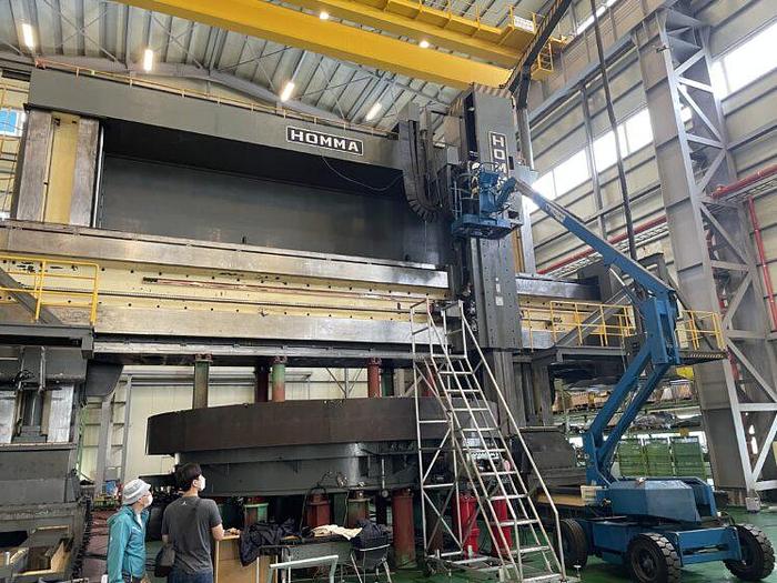 Used Homma HTM 70/90 CNC Double Column Heavy-Duty Gantry Type Vertical Boring & Milling Machine