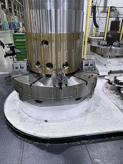 Used Giddings & Lewis VTC 1600 CNC Vertical Boring & Milling Machine with Live Spindle & Table C-Axis