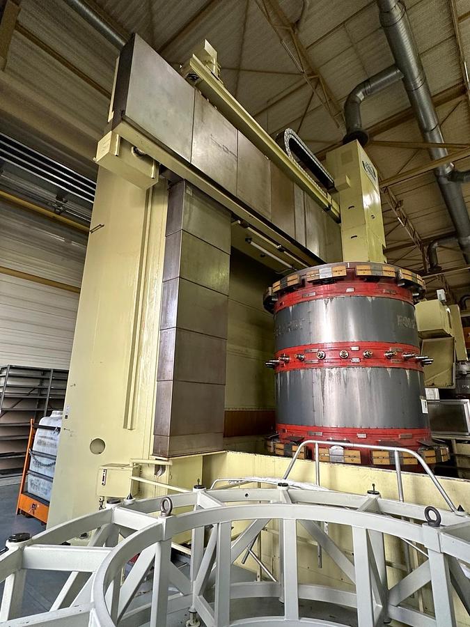 Used Dorries Scharmann Contumat 3 MC: VC 4200/360 CNC Vertical Boring & Milling Machine with Live Spindle on Vertical Ram & Live Spindle on Side Head