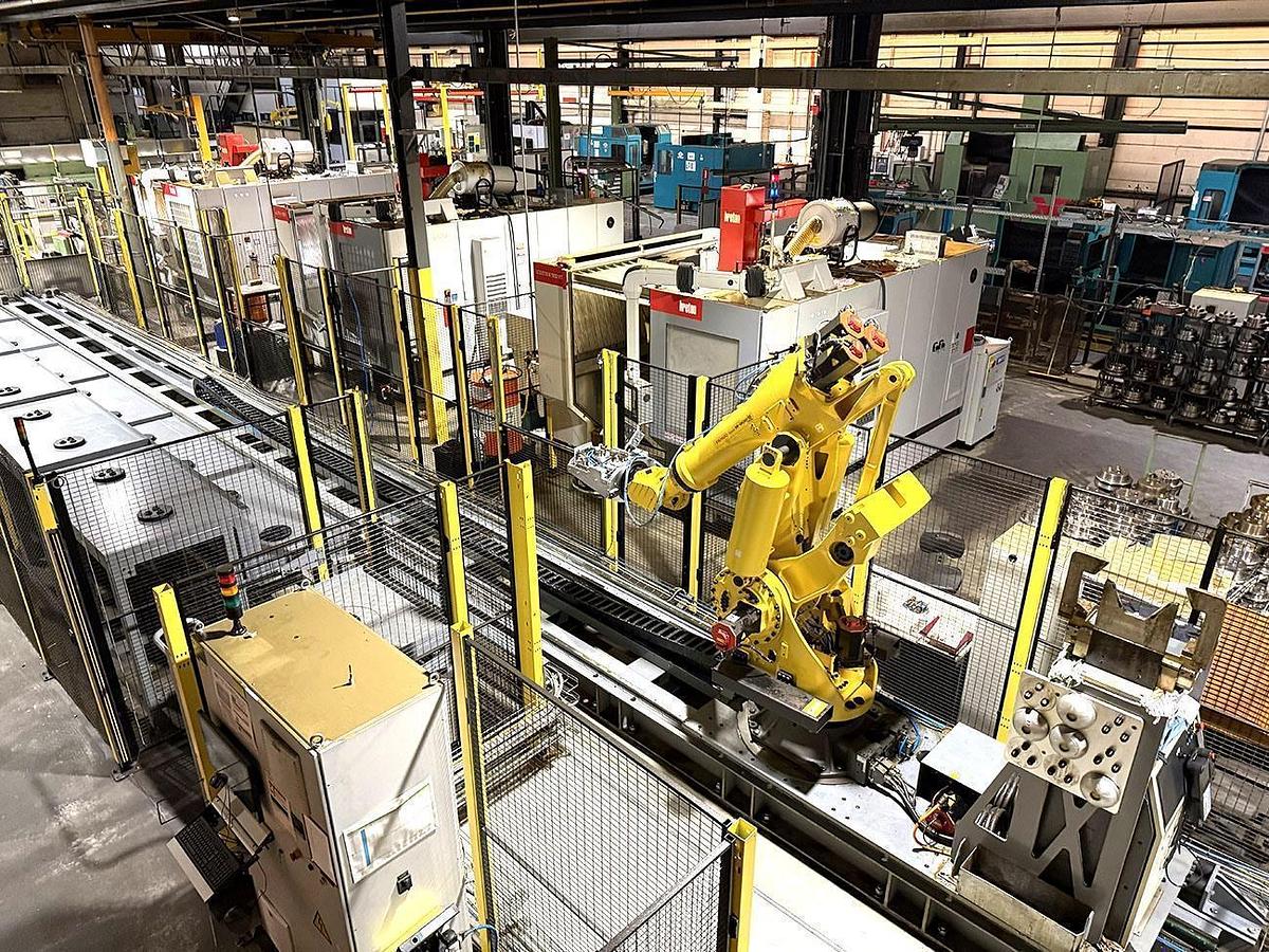 Used 3x Breten 5-Axis Machining Centers with Fanuc Robot Loader 