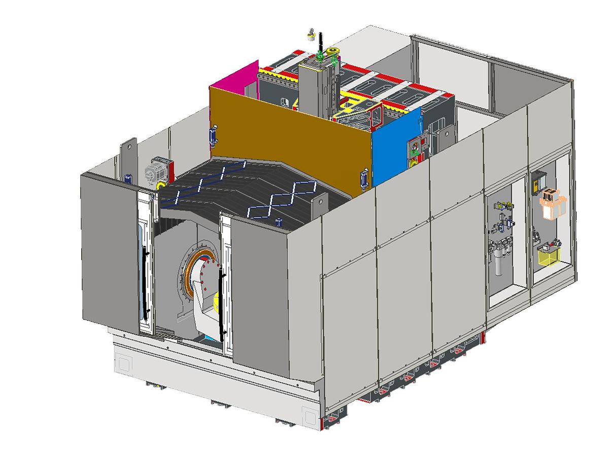 Used Igrek FR 800T CNC 5-Axis Milling & Turning Center with Tilting Table