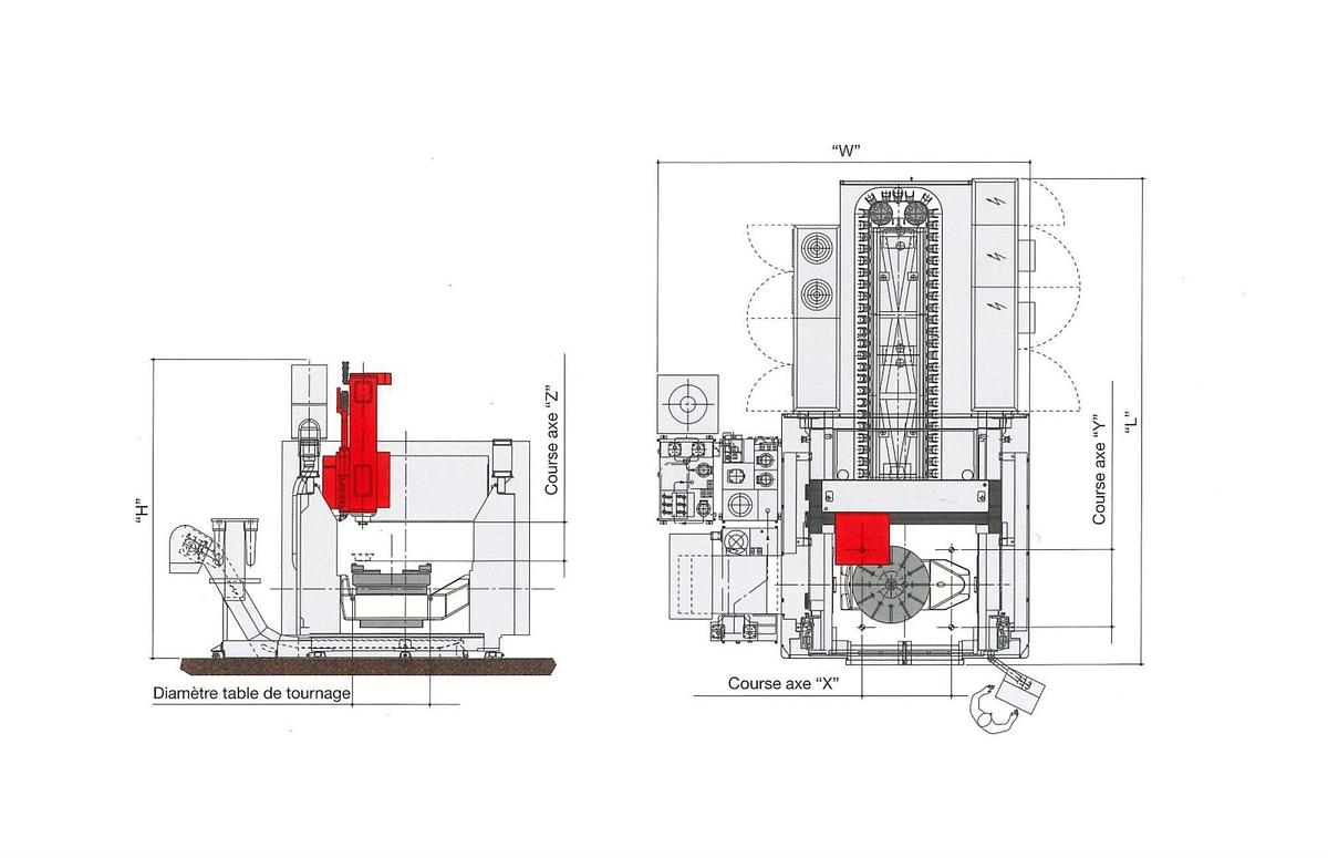 Used 3x Breten 5-Axis Machining Centers with Fanuc Robot Loader 