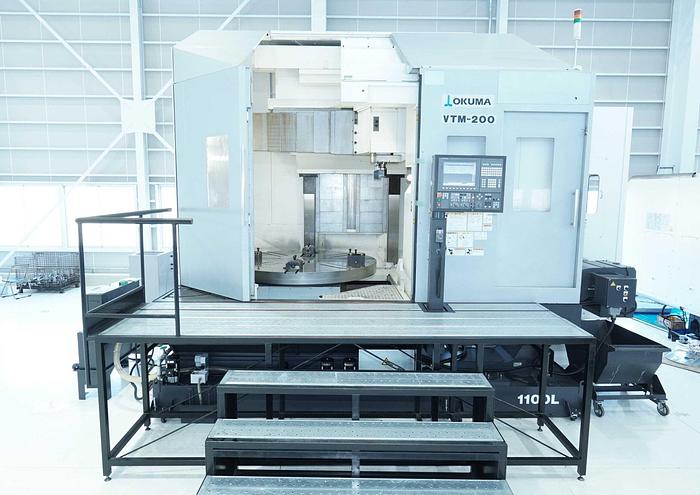 Used Okuma VTM 200 CNC Vertical Turning & Boring Machine with Live Spindle & Table C-Axis