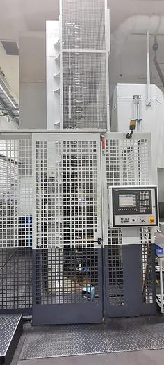 Used Pietro Carnaghi AC 20 TM-1800 Single Column CNC Vertical Boring & Milling Machine with Live Spindle Table C-Axis & 2 Pallet Changer