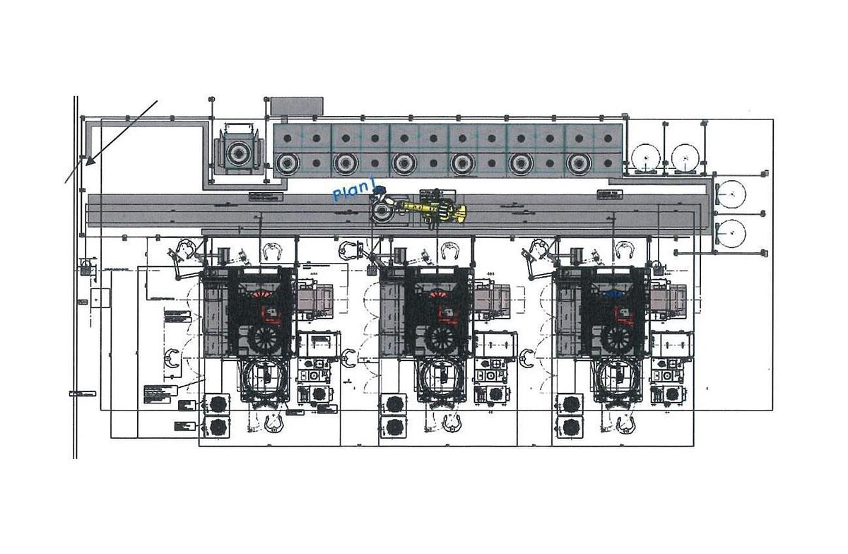 Used 3x Breten 5-Axis Machining Centers with Fanuc Robot Loader 