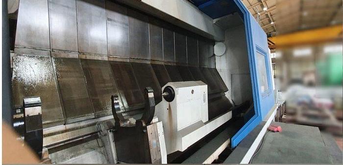 Used Niles Simmons 5-Axis Heavy Duty N50MC / 6000 CNC Slant Bed Milling Center – 4 Longitudinal Guideways