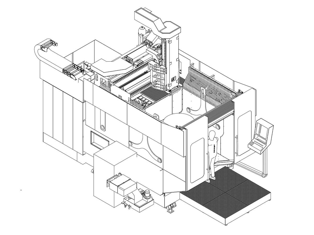 Used Igrek FR 1000T CNC 5-Axis Milling & Turning Center with Tilting Table
