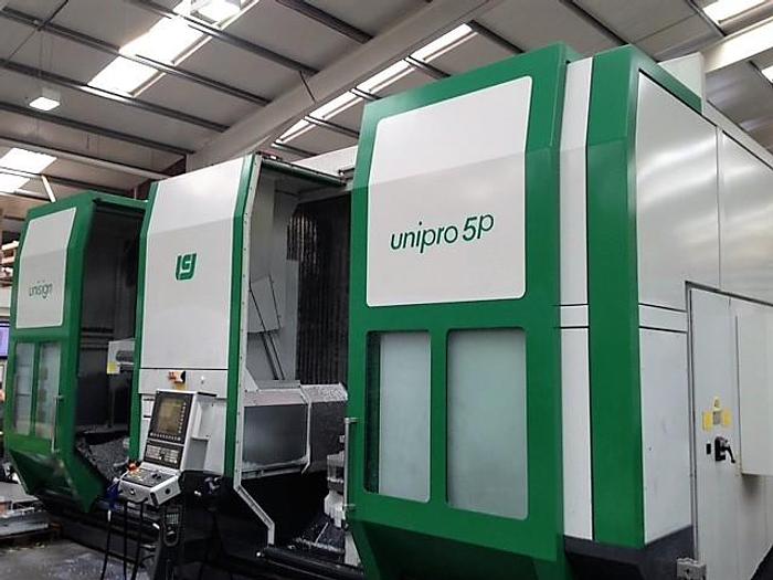 Used Unisign Unipro 5-P CNC High Speed Pendulum Vertical Machining Center with 2 Separate Work Zones