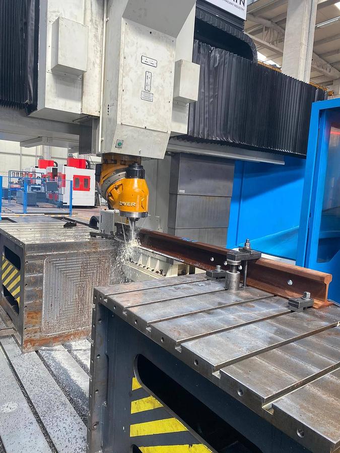 Used Zayer GMCU 10000-AR CNC Gantry Type Double Column Milling Machine