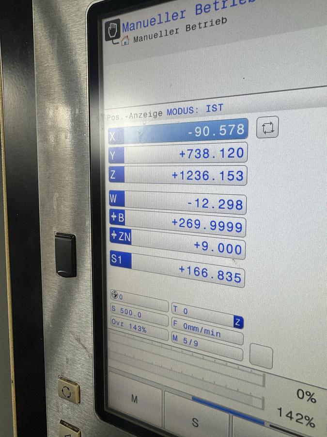 Used Tos WHN Q 13 CNC Table Type Horizontal Boring Machine