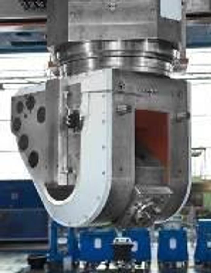 Used TOS KURIM FRUF 300/12 CNC Gantry Type Milling Machine with 3000mm Diameter VTL Rotary Table and 2-Axis Sweeping Head
