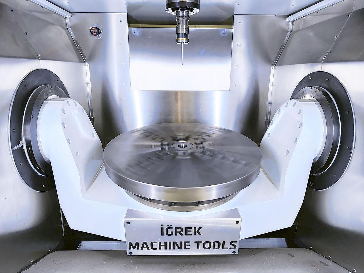 Used Igrek FR 800T CNC 5-Axis Milling & Turning Center with Tilting Table