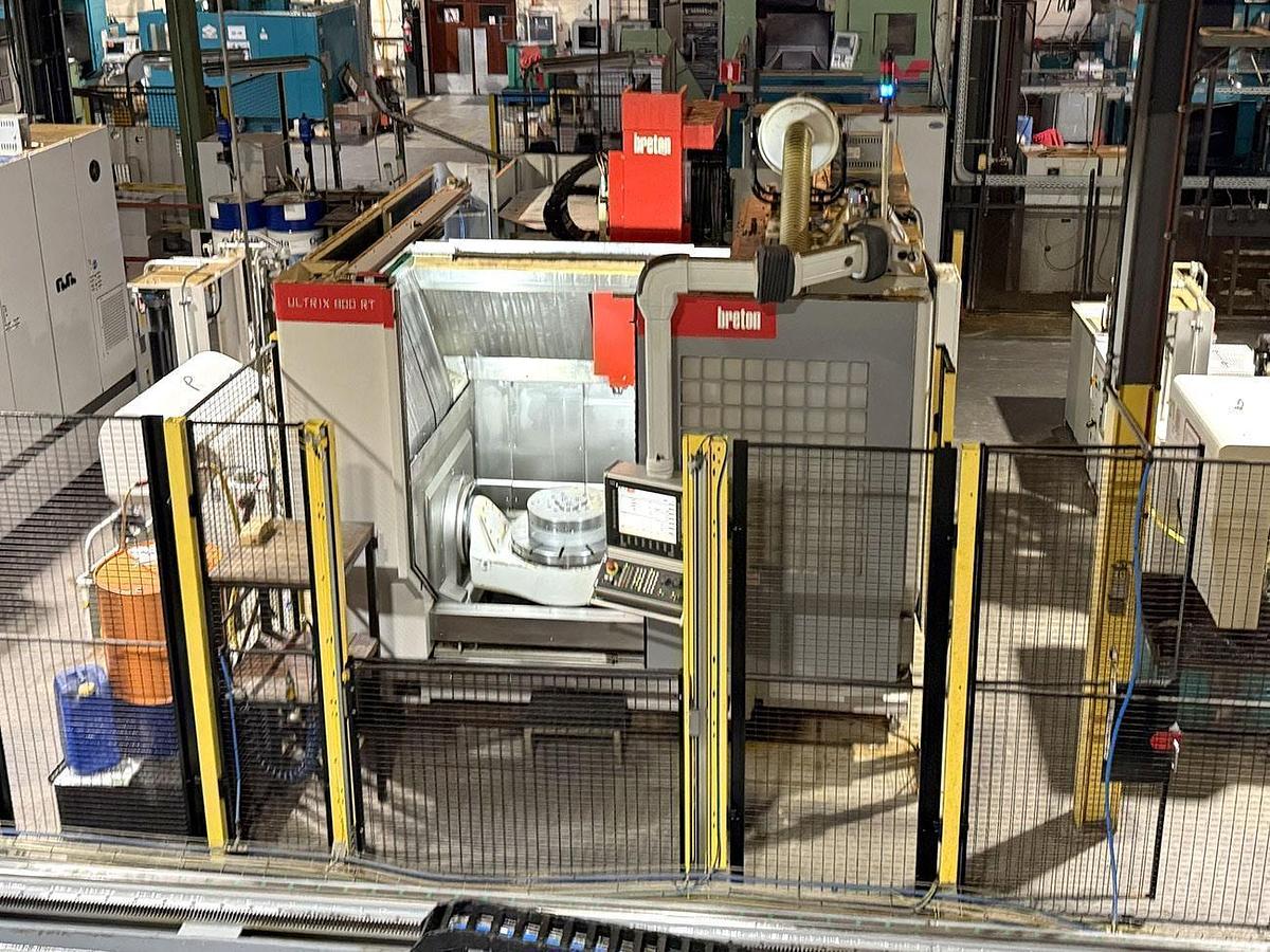 Used 3x Breten 5-Axis Machining Centers with Fanuc Robot Loader 