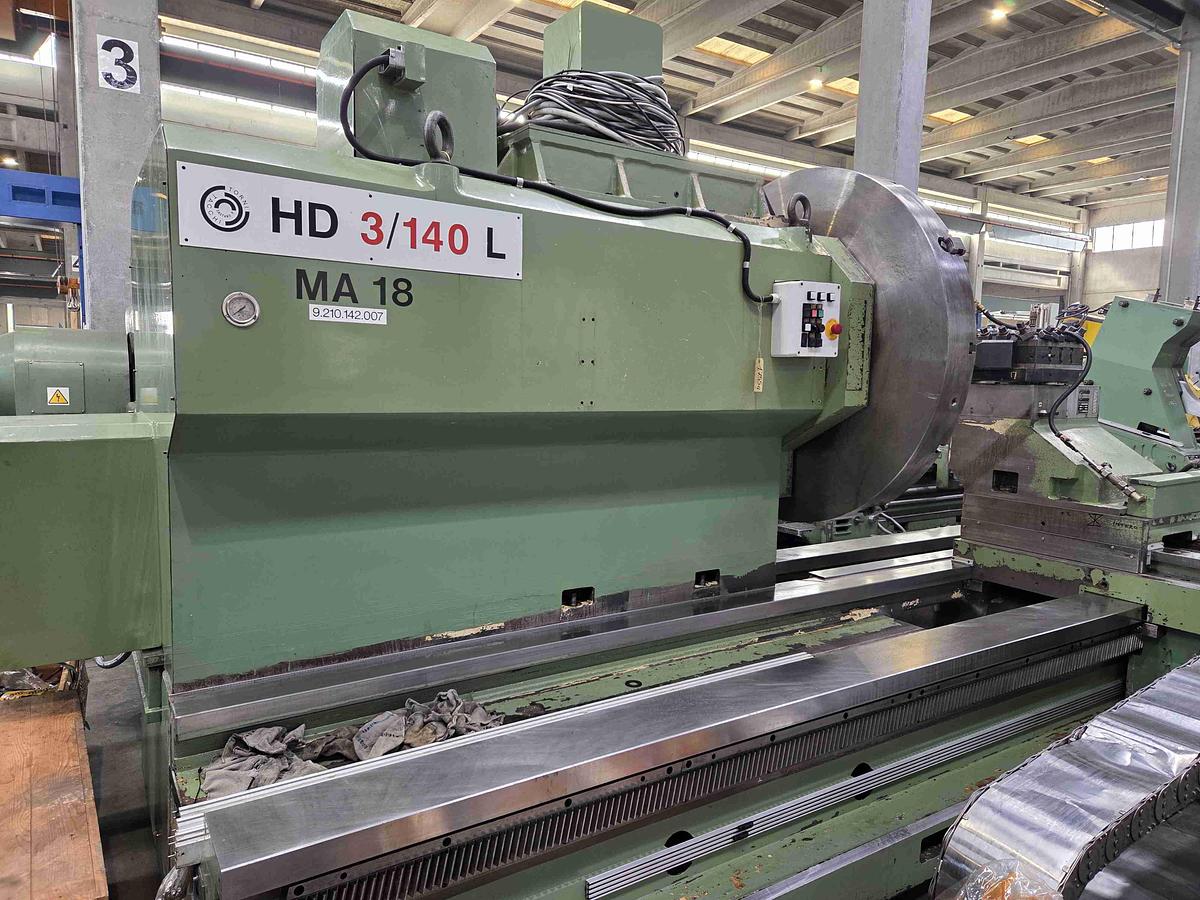 Used Tacchi HD3 / 140L CNC Horizontal Lathe with Live Spindle Milling Tower & C-Axis