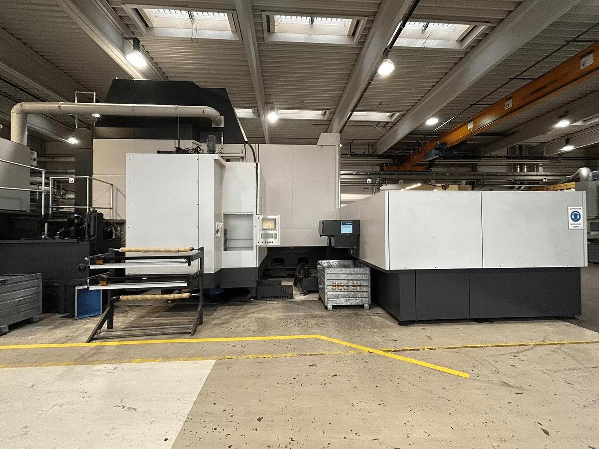 Used DMG DMC 340 U CNC Universal Machining Center with 2 Pallet System & Rotary Table Plate