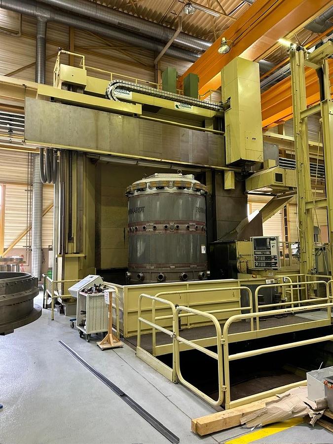 Used Dorries Scharmann Contumat 3 MC: VC 4600/400 CNC Single Column Vertical Turning Machine with Live Spindle Side Head