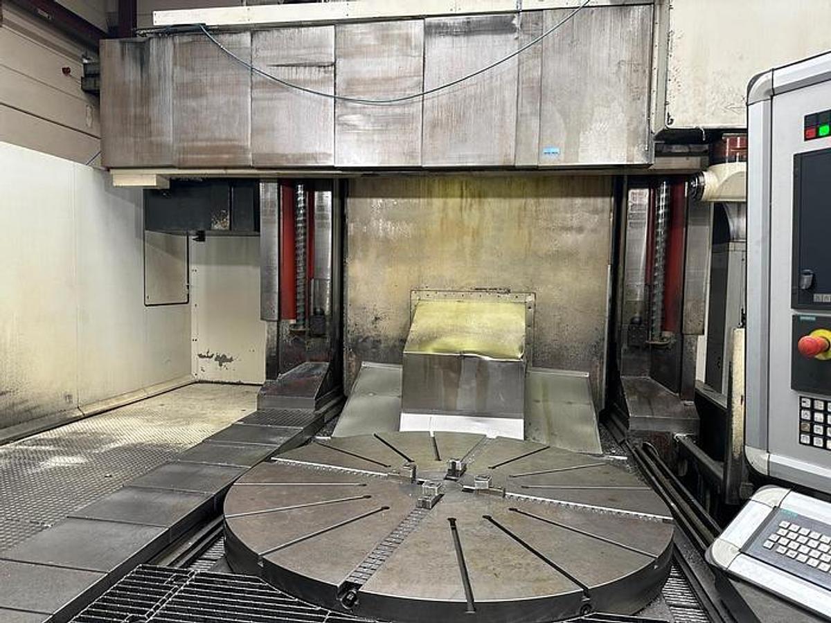 Used Schiess VMG CNC Vertical Boring & Milling Machine with Live Spindle & Table C Axis
