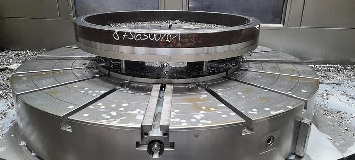 Used Pietro Carnaghi AC 20 TM-1800 Single Column CNC Vertical Boring & Milling Machine with Live Spindle Table C-Axis & 2 Pallet Changer