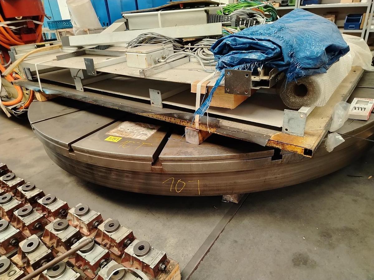 Refurbished Schiess 40 DZ CNC Double Ram Vertical Boring & Milling Machine with Live Spindle & Table C-Axis