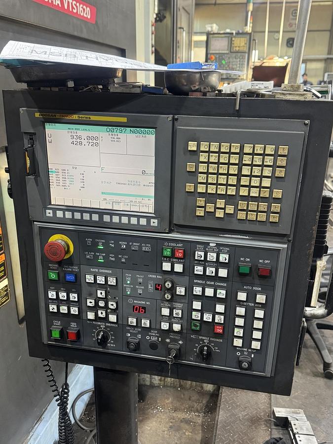 Used Doosan VTS 1620 CNC Vertical Turning Machine