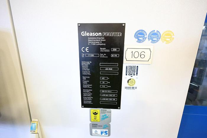 Used 2008 Gleason Pfauter P 1200