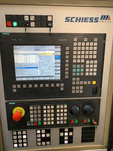 Used Schiess Vertimaster VMG 4 CNC Double Column Movable Columns Vertical Boring & Turning Machine