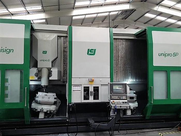 Used Unisign Unipro 5-P CNC High Speed Pendulum Vertical Machining Center with 2 Separate Work Zones