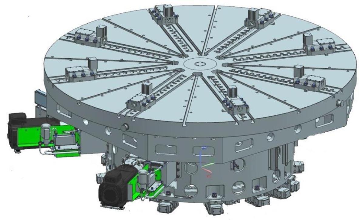 Used TOS KURIM FRUF 300/12 CNC Gantry Type Milling Machine with 3000mm Diameter VTL Rotary Table and 2-Axis Sweeping Head
